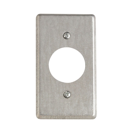 Steel City Electrical Box Cover, 1, Rectangular, Steel, Receptacle Cover 58 C 5